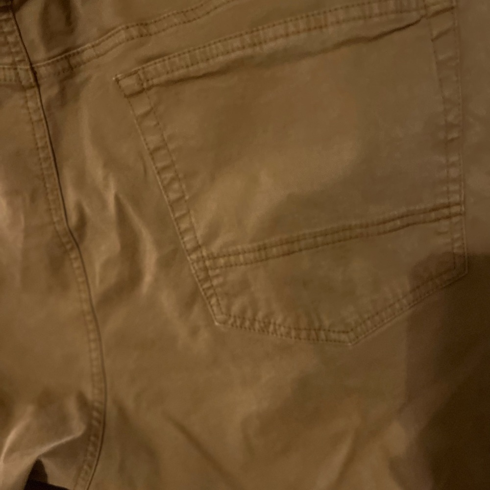 Orvis Pants Mens 38x30 Khaki brown 5 Pocket Straight Leg Stretch Twill - Picture 4 of 6